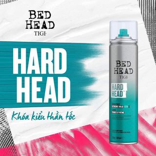 Gôm xịt giữ nếp siêu cứng TIGI HARD HEAD 385ml