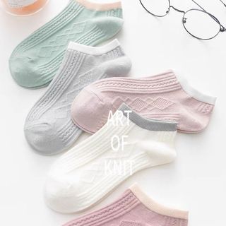Set vớ 5 đôi màu pastel xinh xắn hàng đẹp giá rẻ sẳn sỉ sll