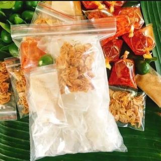 Bánh tráng rìa phơi sương sốt sate hành phi