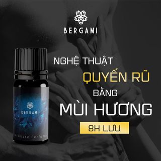 Nước Hoa Vùng Kín Nam Bergami,hương Chocolate Nam Tính, Lưu Hương Lâu, CHE TÊN khi vận chuyển 10ml/chai