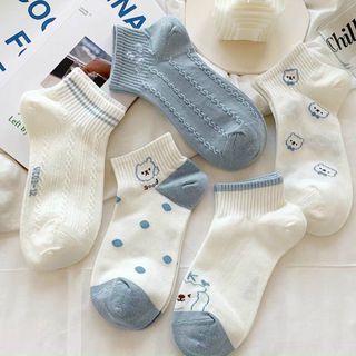 Set vớ 5 đôi dễ thương hàng đẹp gam màu xanh biển sẳn sỉ sll