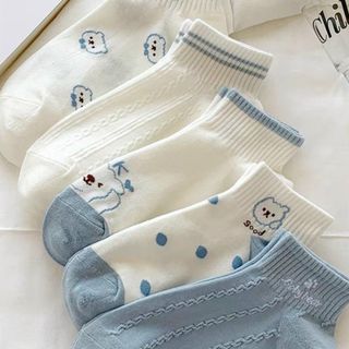 Set vớ 5 đôi dễ thương hàng đẹp gam màu xanh biển sẳn sỉ sll