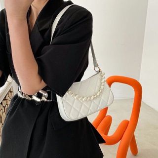 TÚI XÁCH NỮ ĐEO VAI DÂY NGỌC CAO CẤP DA LÌ SIZE 20 T004 - TRÙM SỈ VN