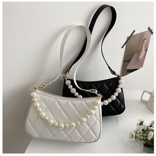 TÚI XÁCH NỮ ĐEO VAI DÂY NGỌC CAO CẤP DA LÌ SIZE 20 T004 - TRÙM SỈ VN