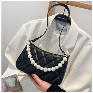 TÚI XÁCH NỮ ĐEO VAI DÂY NGỌC CAO CẤP DA LÌ SIZE 20 T004 - TRÙM SỈ VN
