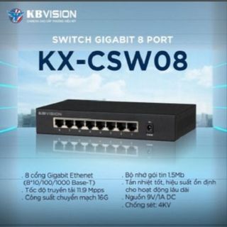 Switch Ethernet 8 Cổng KBVISION KX-CSW08