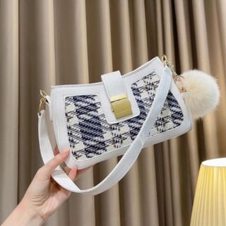 TÚI XÁCH KẸP NÁCH NỮ CAO CẤP KHÓA VUÔNG DA LÌ SIZE 22 T017 - TRÙM SỈ VN