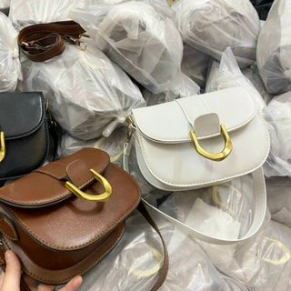 TÚI XÁCH NỮ ĐEO CHÉO CAO CẤP DÁNG BẦU DỤC SIZE 18 T018 - TRÙM SỈ VN