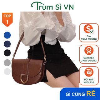 TÚI XÁCH NỮ ĐEO CHÉO CAO CẤP DÁNG BẦU DỤC SIZE 18 T018 - TRÙM SỈ VN