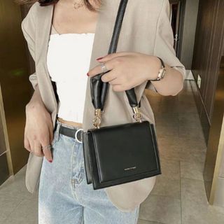 TÚI XÁCH ĐEO CHÉO QUAI NHÚN CAO CẤP DA LÌ SIZE 20 T009 - TRÙM SỈ VN