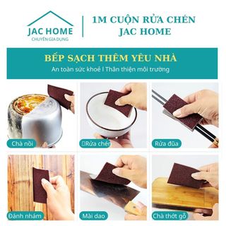 1 Mét miếng rửa chén bát chà nồi 2 mặt chà các nơi dơ bẩn siêu tiết kiệm giá sỉ