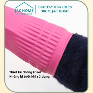 Bao tay rửa chén silicone siêu dẻo 38CM