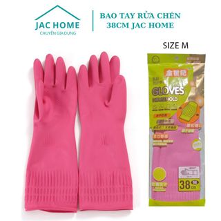 Bao tay rửa chén silicone siêu dẻo 38CM