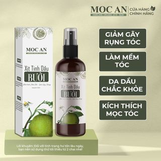 Tinh Chất Xịt Bưởi Nguyên Chất Mộc Ân Haircare 120ml giúp tóc chắc khỏe, giảm rụng tóc và dài nhanh