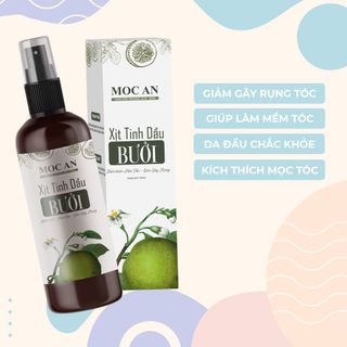 Tinh Chất Xịt Bưởi Nguyên Chất Mộc Ân Haircare 120ml giúp tóc chắc khỏe, giảm rụng tóc và dài nhanh