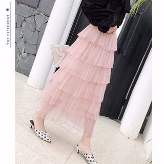 Chân váy nhiểu tầng dáng dài hàng cao cấp