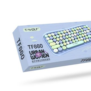 COMBO ko dây T-Wolf TF660 URBAN WOMEN (Bluetooth v5.0 + Wireless 2.4G, Nút tròn) RED - BLUE - BROWN