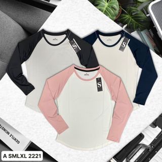 Áo dài tay nữ phối màu Thể Thao Siêu Giá Chuẩn Sỉ, Hàng Đẹp