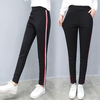 Quần thể thao nữ lót lông nhung mặc mùa đông)