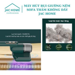 Máy Hút Bụi Giường Nệm Lực Hút Mạnh 10000PA Máy Hút Bụi Thảm Sofa Không Dây Cầm Tay