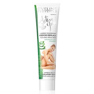 [ TẶNG nước tẩy trang 100ml ] Kem tẩy lông chiết xuất lô hội dành cho da nhạy cảm EVELINE ACTIVE EPIL (Tay, Nách, Bikini) 125ml