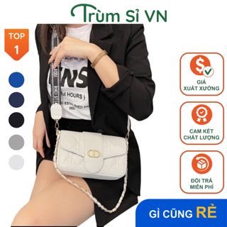 TÚI XÁCH NỮ TÚI ĐEO CHÉO ĐEO VAI CAO CẤP CD 2 DÂY SIZE 22 T032 - TRÙM SỈ VN