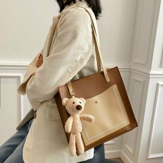 TÚI TOTE CÔNG SỞ DA MỀM CAO CẤP TẶNG KÈM MÓC TREO GẤU SIZE 32 T058 - TRÙM SỈ VN