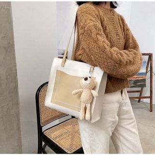 TÚI TOTE CÔNG SỞ DA MỀM CAO CẤP TẶNG KÈM MÓC TREO GẤU SIZE 32 T058 - TRÙM SỈ VN