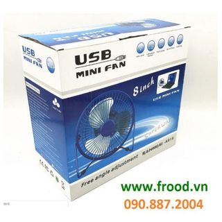 Quạt bàn đường kính 20cm cổng USB - 5v dùng Pin dự phòng