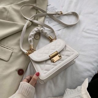 TÚI XÁCH ĐEO CHÉO NỮ CAO CẤP QUAI NHÚN DA LÌ SIZE 20 T074 -TRÙM SỈ VN