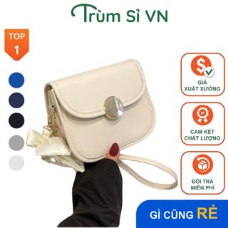 TÚI ĐEO CHÉO ĐEO VAI KẸP NÁCH CAO CẤP DA LÌ CÚC PHỐI NƠ SIZE 18 T046 - TRÙM SỈ VN