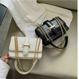 TÚI ĐEO CHÉO KẸP NÁCH CAO CẤP DA DẬP VÂN KHÓA CHỮ H SIZE 20 T029 - TRÙM SỈ VN