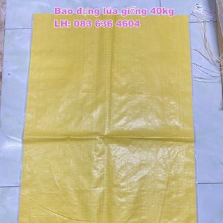 Bao đựng lúa giống nguyên liệu loại 40kg GIÁ TỐT nhất thị trường