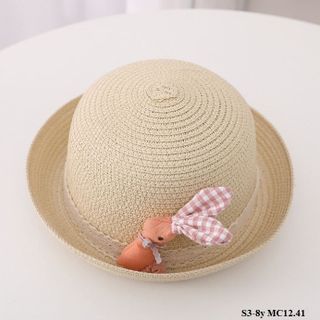 Mũ cói cho bé/ Mũ cói thỏ S3-8y MC12.41