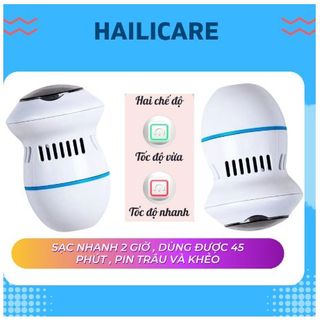 Máy chà gót chân, dụng cụ chà gót chân tẩy da chết cao cấp -hailicare