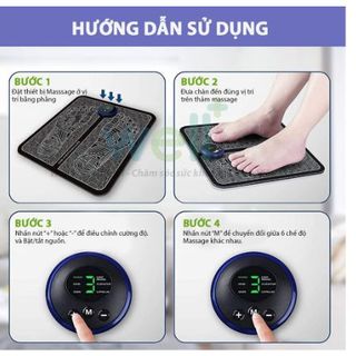 Thảm massage chân EMS CÓ MÀN HÌNH HIỂN THỊ giúp lưu thông khí huyết, giảm đau mỏi chân, chăm sóc sức khỏe giá sỉ