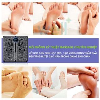 Thảm massage chân EMS CÓ MÀN HÌNH HIỂN THỊ giúp lưu thông khí huyết, giảm đau mỏi chân, chăm sóc sức khỏe