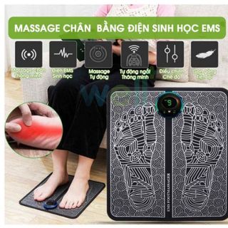 Thảm massage chân EMS CÓ MÀN HÌNH HIỂN THỊ giúp lưu thông khí huyết, giảm đau mỏi chân, chăm sóc sức khỏe