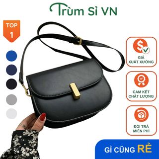 TÚI XÁCH NỮ ĐEO CHÉO CAO CẤP KHÓA XOAY SIZE 22 T056 - TRÙM SỈ VN