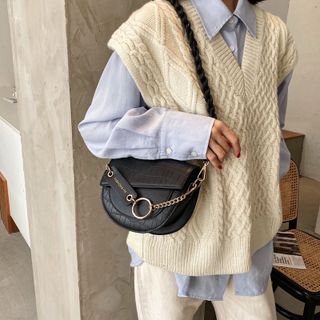 TÚI XÁCH TÚI ĐEO CHÉO DẬP VÂN CAO CẤP SIZE 22 T091 - TRÙM SỈ VN