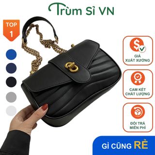 TÚI XÁCH ĐEO CHÉO CAO CẤP PHONG CÁCH HÀN CHẦN TRÁM SIZE 22 T105 - TRÙM SỈ VN