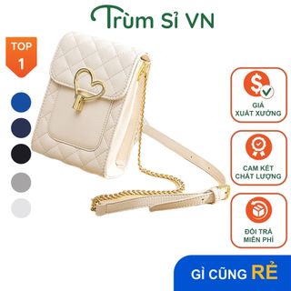 TÚI ĐEO CHÉO CAO CẤP ĐỰNG ĐIỆN THOẠI MINI DA CHẦN TRÁM T087 - TRÙM SỈ VN giá sỉ