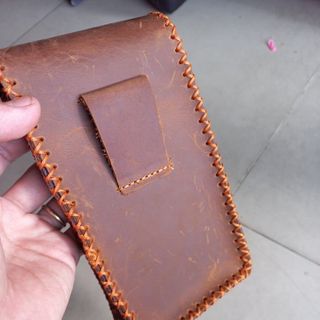 TÚI ĐỰNG ĐIỆN THOẠI KÈM ZIPPO MAY THỦ CÔNG