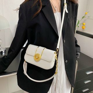 TÚI XÁCH KẸP NÁCH NỮ CAO CẤP KHÓA TRÒN HOA SIZE 20 T114 - TRÙM SỈ VN