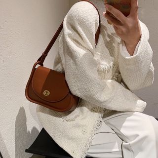 TÚI ĐEO CHÉO VIỀN NỔI CAO CẤP DA TRƠN SIZE 22 T092 - TRÙM SỈ VN