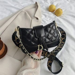 TÚI ĐEO CHÉO CHỮ D CAO CẤP CHẦN TRÁM 2 DÂY SIZE 20 T081 - TRÙM SỈ VN