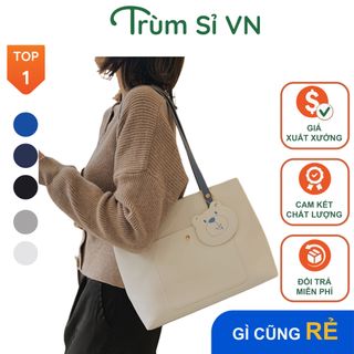 TÚI TOTE CÔNG SỞ CAO CẤP DA LÌ MÓC GẤU SIZE 30 T085 - TRÙM SỈ VN giá sỉ