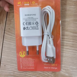 BỘ SẠC BOROFONE BA68A GLACIER SINGER FORT CHARGER (TYPE-C)(EU)