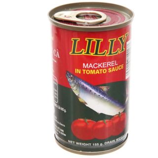 Cá nục xốt cà chua Lilly lốc 10 lon 155g giá sỉ