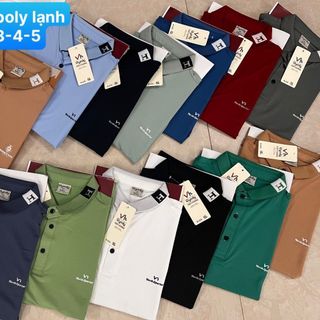 Áo thun nam POLO trơn vải cá sấu cotton cao cấp ngắn tay cực sang trọng